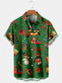 Men's Christmas Funny Graphic Short Sleeve Hawaiian Shirt
